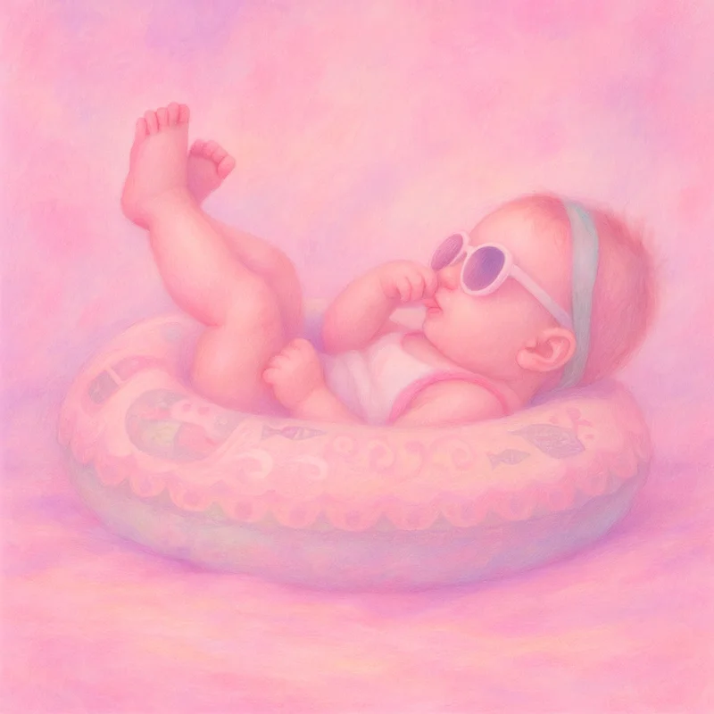 Baby Portrait in Dreamy Pastels